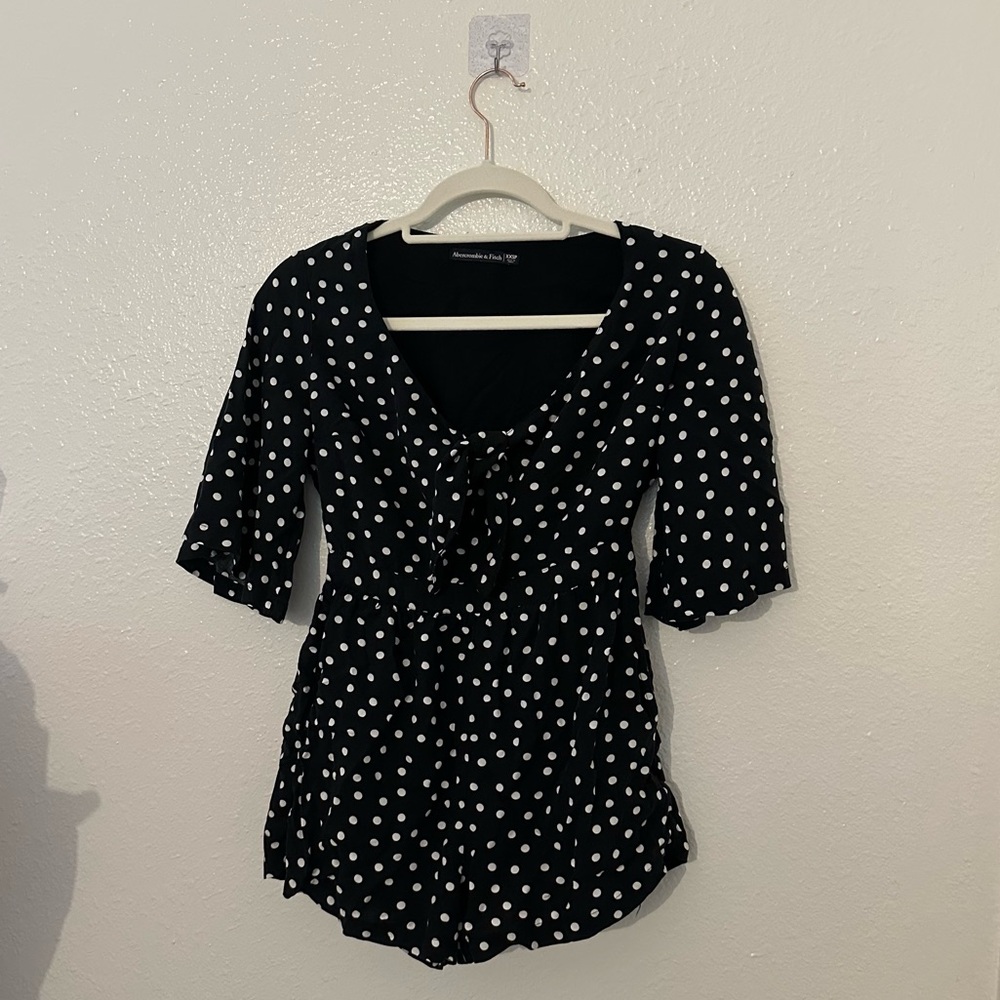 Abercrombie & Fitch Polka Dot Romper - XXSP